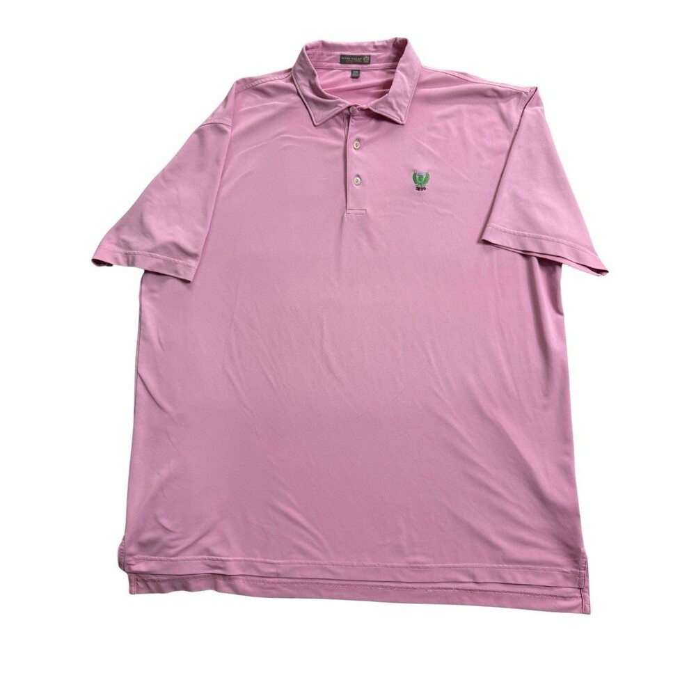 Peter Millar Polo Shirt Men 2XL Summer Comfort Performance Crown Golf Club